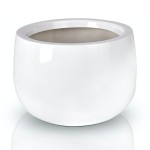 Biała donica Fiber bowl 34 cm 95.013 || włókno szklane fiberglass