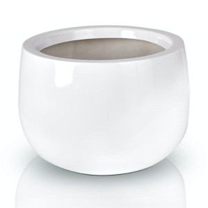 Biała donica Fiber bowl 34 cm 95.013 || włókno szklane fiberglass