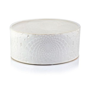 Kremowa osłonka na doniczkę misa Polnix ceramiczna Vintage 28  07.135