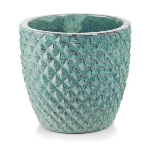 Turkusowa donica ceramiczna mrozoodporna 47 cm Polnix Glazed 28.052