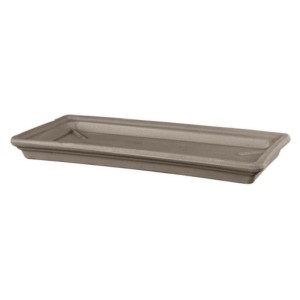 Gliniana prostokątna podstawka pod doniczkę VULCANO podstawek Polnix Liscia 42 cm 