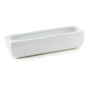 Biała podłużna rynna Polnix 32 cm Piano do kompozycji roślinnych 31.029