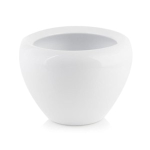 Biała szkliwiona osłonka na doniczkę 20 cm Polnix Barcelona 39.026