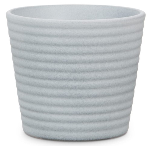 Mała osłonka ceramiczna Scheurich do kaktusów sukulentów małych roślin szary kamień poziomy.jpg