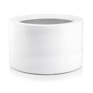 Biała donica Fiber Cylinder Bowl 30 cm 95.046 || włókno szklane fiberglass 
