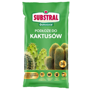 Ziemia do kaktusów i sukulentów Substral 3l >>> Specjalistyczne podłoże 