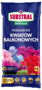 Gotowe podłoże Substral Osmocote do kwiatów balkonowych 20 l >>> 3 w 1 torf + nawóz + drenaż 