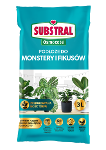 Gotowe podłoże Substral do monster i fikusów 3 l >>> nawóz Osmocote  premium