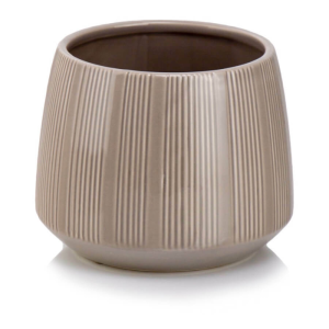 Beżowa osłonka na doniczkę ceramiczna 16 cm Polnix 05.390