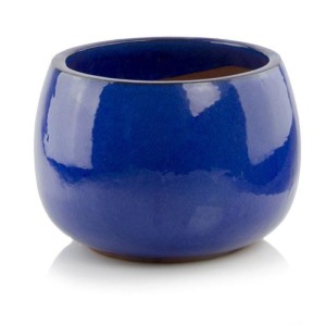 Kobaltowa donica ceramiczna mrozoodporna 33 cm Polnix Glazed 28.038