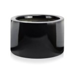 Czarna donica Fiber Cylinder Bowl 30 cm 95.047 || włókno szklane fiberglass