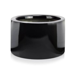 Czarna donica Fiber Cylinder Bowl 30 cm 95.047 || włókno szklane fiberglass