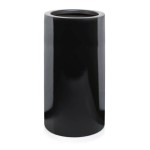 Czarna donica Fiber Cylinder High 70 cm 95.053 || włókno szklane fiberglass