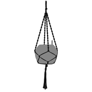 Czarna makrama 85 cm Yula Lechuza do donic Puro i Cube 14