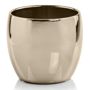 Złota lustrzana osłonka na doniczkę kula 26 cm doniczka Polnix Gold 31.098 
