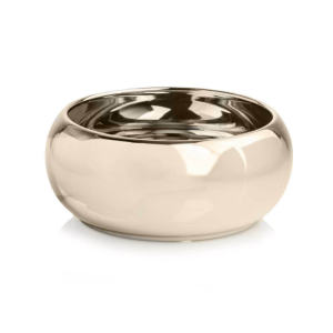 Złota misa do kompozycji roślinnych 31.147 Polnix Gold >>> lustrzana osłonka doniczka ceramiczna okrągła 24 cm 
