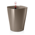 Lechuza Deltini brązowo-szara (taupe) doniczka z systemem nawadniania sklep.png