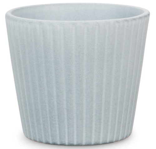 Mała osłonka ceramiczna Scheurich do kaktusów sukulentów małych roślin szary kamień pionowy.jpg