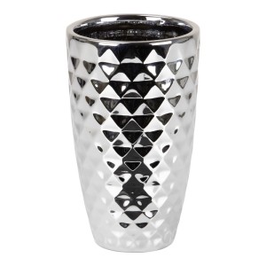Srebrny wazon ceramiczny 532 Crystal 20 Mirror Silver Scheurich