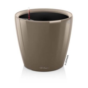 Doniczka z nawadnianiem Lechuza Classico Premium LS z wkładem 43 taupe 