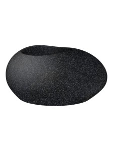 Designerska doniczka na taras Scheurich Flow 48 Stony Black antracytowa