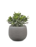 Okrągła osłonka ceramiczna 744 brązowy kamień 21 Scheurich Umber Stone