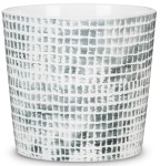 Osłonka na doniczkę 870 szara mozaika 15  Scheurich Grey Pattern