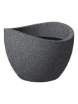 Mrozoodporna donica tarasowa Scheurich Wave Globe Schwarz Granit 40 czarny granit antracytowa