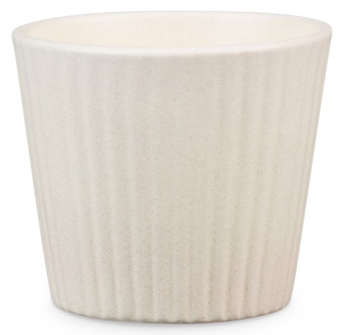 Mała osłonka ceramiczna Scheurich do kaktusów sukulentów małych roślin kremowy kamień pionowy.jpg