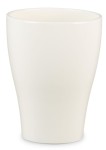 Mała osłonka na doniczkę do storczyka 608 Glossy Cream 13 kremowa Scheurich