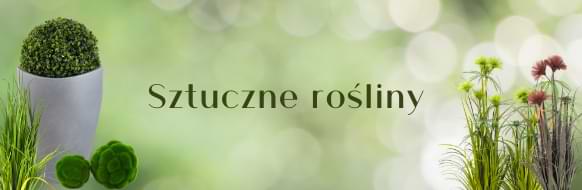sztuczne rośliny w doniczkach na balkony, tarasy, do wnętrz