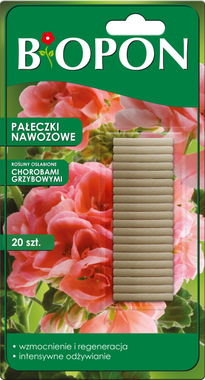 pałeczki nawozowe do roślin osłabionych chorobami grzybowymi 30szt Biopon