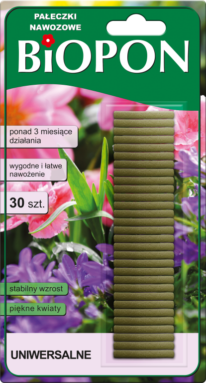 pałeczki nawozowe do roślin uniwersalne 30szt Biopon