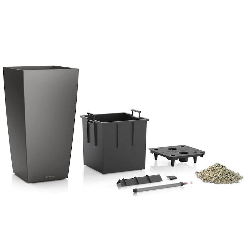 donice z nawadnianiem i wkładem Lechuza Cubico Premium zestaw All-in-one
